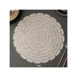 DPA Collection Gold and White Self-Design Table Placemats-picture-25