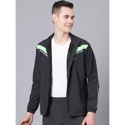 Dpassion Men Colourblocked Mock Collar Tracksuit-picture-22