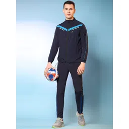 Dpassion Men Colourblocked Mock Collar Tracksuit-picture-18