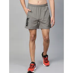 Dpassion Men Grey Solid Running Sports Shorts-picture-15