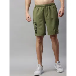 Dpassion Men Olive Green Running Sports Shorts-picture-10