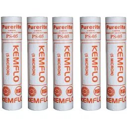 dpw Kemflow Spun Candle 10" 5 Micron Pre-Filter For RO/UV Pack Of 5 Solid Filter Cartridge-picture-15