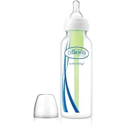 Dr. Brown's Natural Flow Options Polypropylene Standard Neck Baby Bottle (250 Ml, Clear)-image-18