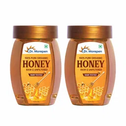 Dr. Morepen 100% Pure Organic Honey,  250 g  Raw & Unfiltered (Pack of 2)  image 5
