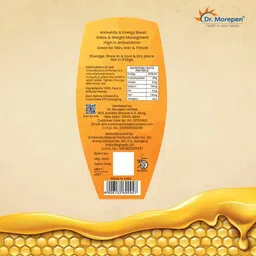 Dr. Morepen 100% Pure Organic Honey,  250 g  Raw & Unfiltered (Pack of 2)  image 3