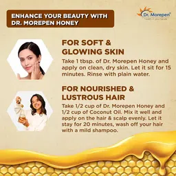 Dr. Morepen 100% Pure Organic Honey,  250 g  Raw & Unfiltered (Pack of 2)  image 4