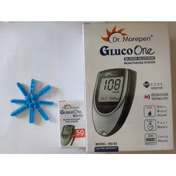 Dr. Morepen BG03 Glucometer with 50 Strips Glucometer (Black & Grey) Glucometer-picture-14