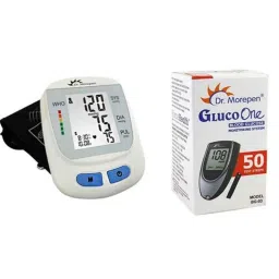 Dr. Morepen BP-09 Blood Pressure Monitor &a; BG-03 Gluco One 50 Test Strips Combo-picture-24
