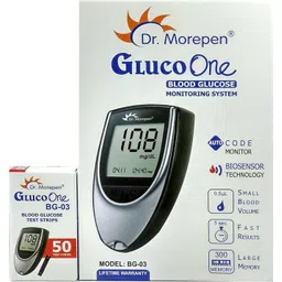 dr. morepen Glucometer with 50 Strips Glucometer Glucometer-picture-22