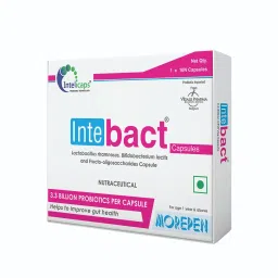dr. morepen Morepen INTEBACT 3.3 BN CFU Prebiotics and Probiotics Supplement for Digestive Health - 10 Veg Capsules-picture-23