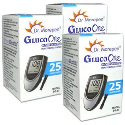 Dr. Morepen GLUCO ONE BG-03 25 PACK OF 3 75 Glucometer Strips-picture-31