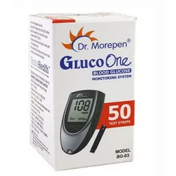 Dr. Morepen ONE BG-03 50 STRIP PACK OF 1 50 Glucometer Strips image 1