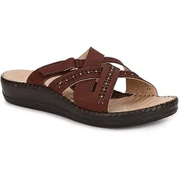 dr. scholl's Women's HARMONY MULE Brown Slippers - 8 UK (6744018)-picture-24