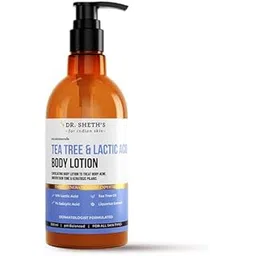 Dr. Sheth's Tea Tree & Lactic Acid Body Lotion- 300 ml | Treats Body Acne | Moisturizes and Light Weight | Exfoliating and Non Sticky-picture-42