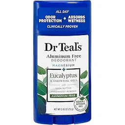 Dr Teal's Aluminum Free Deodorant Stick For Unisex Eucalyptus & Essential Oils, 75g | Paraben & Phthalate Free Roll On for for Odour Protection & Absorbs Wetness-picture-41
