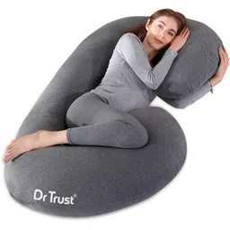 dr trust USA C Shape Full Body Maternity Cushion Pillow Pregnant Women to Sleep 362 Soft Microfibre Solid Pregnancy Pillow Pack of 1-picture-16