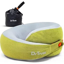 Dr Trust USA Travel Neck Pillow for Cervical Pain Relief | Orthopedic Memory Foam Neck Pillow for Airplane, Car, Train, Office | Adjustable Headrest with Comfortable and Breathable Cover-picture-37