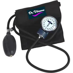 Dr Viksons Clock Dial Black Aneroid Manual Professional Sphygmomanometer & Blood Pressure Bp Monitor-image-2