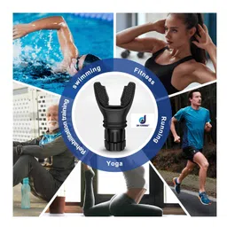 dr yonimed Breathing Trainer, Lung Capacity Exercise Device and Lung Exerciser for Respiratory Muscle Exercise and Increased Sports Breathing Fitness| Lungs Exercise Equipment | Men and Women | Black image 4