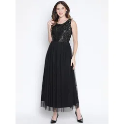 DRAAX Fashions Embellished Sequined Fit and Flare Maxi Dress-picture-38