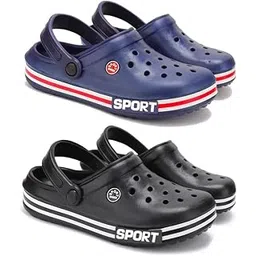 drackfoot Lightweight Classic Clogs | Sandals |Slider Adjustable Back Strap for Men-Combo(2)-3015-3014-picture-24