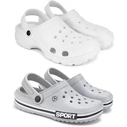 drackfoot Lightweight Classic Clogs || Sandals with Slider Adjustable Back Strap for Men-Combo(2)-3122-3016-8 Grey-picture-41