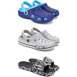 drackfoot Lightweight Classic Clogs || Sandals with Slider for Men-Combo(3)-3019-3016-3103-6-picture-35
