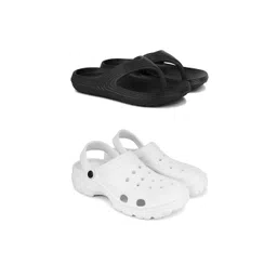 DRACKFOOT Men Set Of 2 Stylish Clogs & Thong Flip-Flops-picture-41