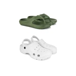 DRACKFOOT Men Set Of 2 Stylish Clogs & Thong Flip-Flops-picture-37