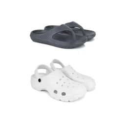 DRACKFOOT Men Set Of 2 Stylish Clogs & Thong Flip-Flops-picture-36