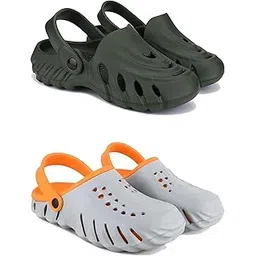 drackfoot Men's Sandals Clogs | Lightweight Wear| Stylish & Easy to Wear For Men'S GRT-SAN-(2-COMBO)-3137-3150-picture-35