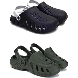drackfoot Men's Sandals Clogs | Lightweight Wear| Stylish & Easy to Wear For Men'S GRT-SAN-(2-COMBO)-3149-3137-picture-41