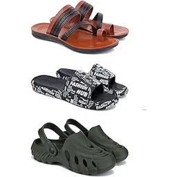 drackfoot Men's Sandals | Lightweight Wear| Stylish & Easy to Wear For Men's GR-SAN-(3-COMBO)-3151-3103-3137-picture-12