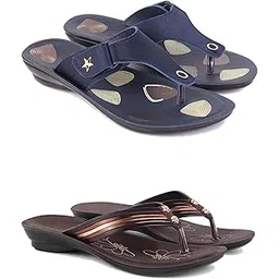 drackfoot Women's Sandals | Lightweight Wear| Stylish & Easy to Wear For Women'S GRT-SAN-(2-COMBO)-1973-1955-picture-36
