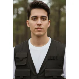 dragon witch Solid Men Waistcoat image 3