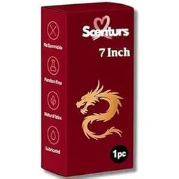 Dranit Scenturs Natural Latex 7 Inch Lubricated Hygiene Protection – Paraben-Free, Non-Toxic & Skin-Friendly | Single Piece-picture-17