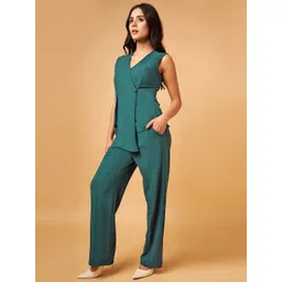 DRAPE AND DAZZLE V-Neck Top With Trouser Co-Ords-picture-38
