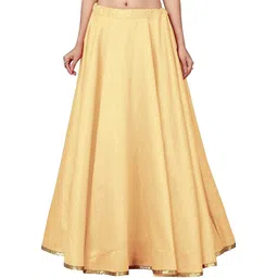 drashmize Women Solid Flared Gold Skirt-picture-17