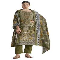 dravinam trends DRAVINAM Floral Printed Pashmina Unstitched Dress Material-picture-37