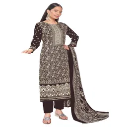 DRAVINAM Trends Floral Printed Pashmina Unstitched Dress Material-picture-13