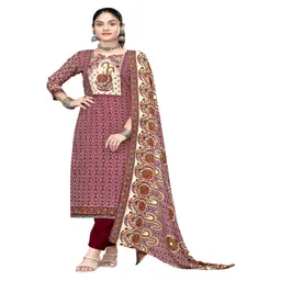 DRAVINAM Trends Floral Printed Pashmina Unstitched Dress Material-picture-27