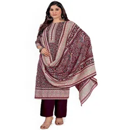DRAVINAM Trends Floral Printed Pashmina Unstitched Dress Material-picture-22