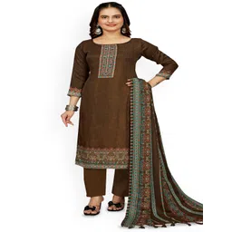 DRAVINAM Trends Floral Printed Pashmina Unstitched Dress Material-picture-25