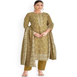 DRAVINAM Trends Floral Printed Sequnnied Pashmina Unstitched Dress Material-picture-32