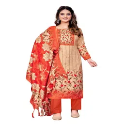 DRAVINAM Trends Floral Printed Unstitched Dress Material-picture-38