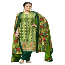 DRAVINAM Trends Geometric Printed Pashmina Unstitched Dress Material-picture-36