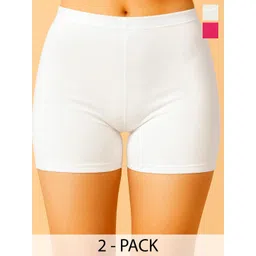 DRAXSTAR Pack Of 2 High women Solid Mid-Rise Boy Shorts-picture-32