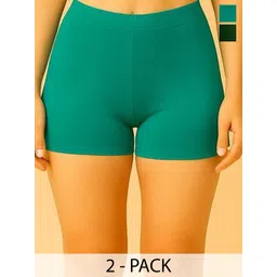 DRAXSTAR Pack Of 2 Women Solid Mid-Rise Boy Shorts Briefs-picture-26