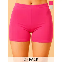 DRAXSTAR Women Pack Of 2 Boy Shorts Mid Rise Brief-picture-22