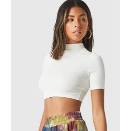 dream beauty fashion Casual Regular Sleeves Solid Women White Top-picture-11